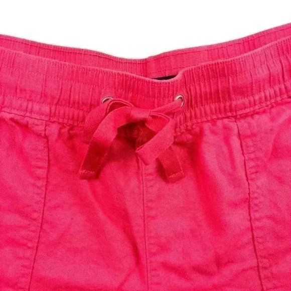 Nautica Bright Pink Linen-Blend Drawstring Soft Board Shorts Size L - Picture 4 of 15